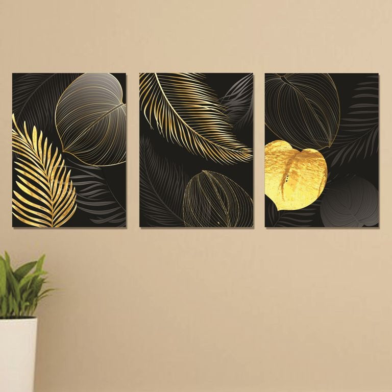 SET OF 3 PREMIUM WALL ART PHOTO TILES – MODERN HOME DECOR SETS