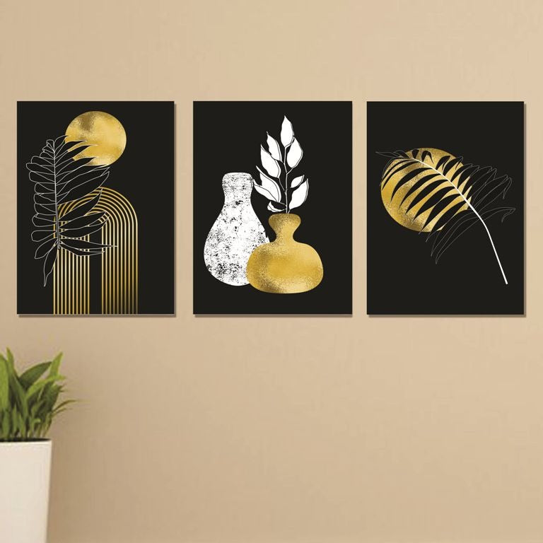 SET OF 3 PREMIUM WALL ART PHOTO TILES – MODERN HOME DECOR SETS