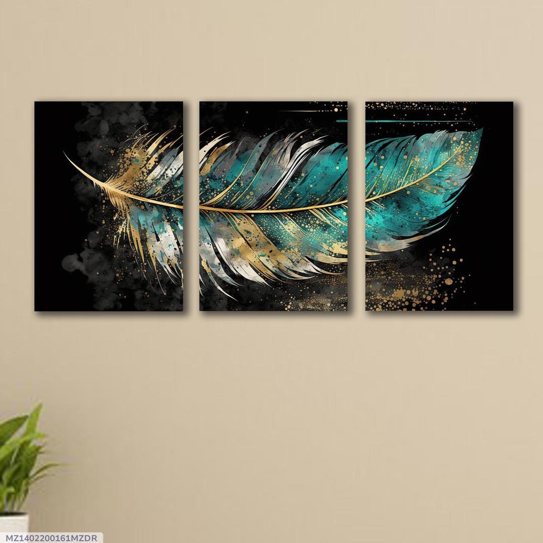 SET OF 3 PREMIUM WALL ART PHOTO TILES – MODERN HOME DECOR SETS