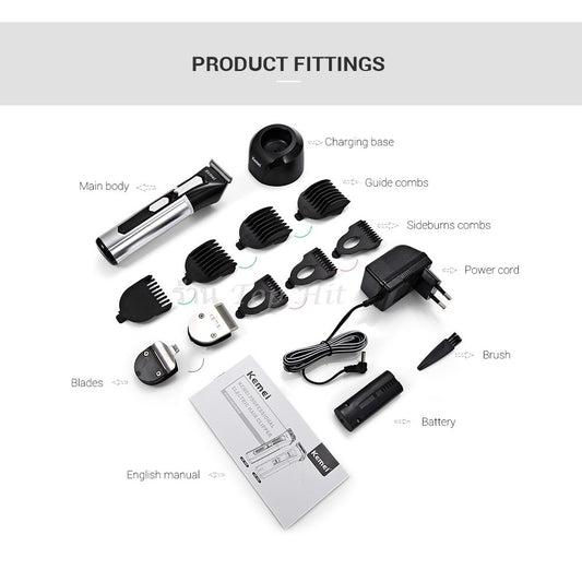 Kemei Rechargeable Hair Trimmer-Hair Clipper