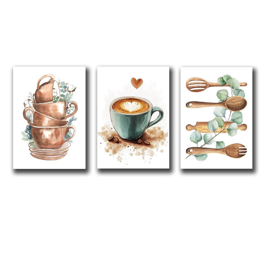 SET OF 3 PREMIUM WALL ART PHOTO TILES – MODERN HOME DECOR SETS