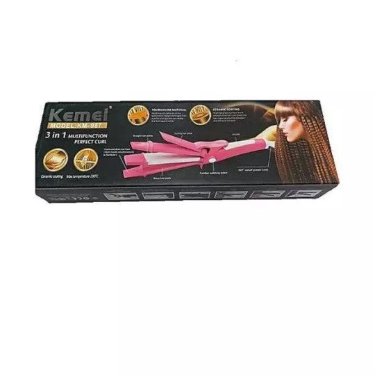 Kemei Curl, Roller and Straightener 3in1