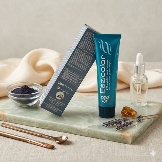 💙 Eazicolor Professional Hair Color Tube & Developer – Blue Shade (60ml) 💙