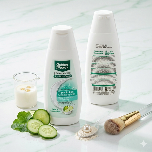 Golden Pearl Triple Action Cleansing Milk