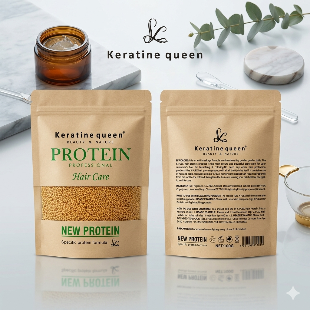 Bioplex Hair Protein Treatment No Damaged Hair For Bleaching and Colouring Golden Protein Ball.