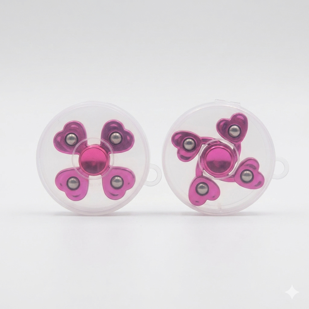 Hand Fidget Spinner Toy For Kids 4-Ends Colour