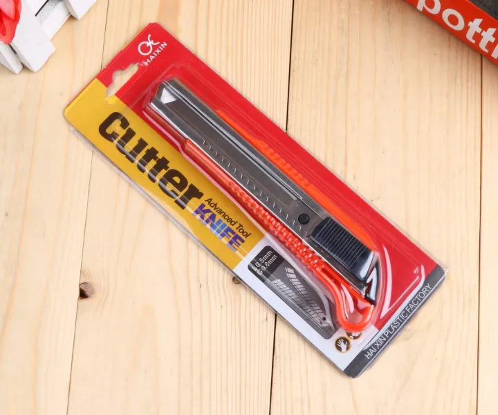 Pack of 3 Auto-Lock Paper Cutter Knife (HX-332)