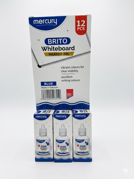 Mercury whiteboard marker ink ( black, blue )