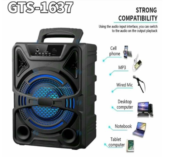 Portable Bluetooth Speaker With Mic (GTS-1781)