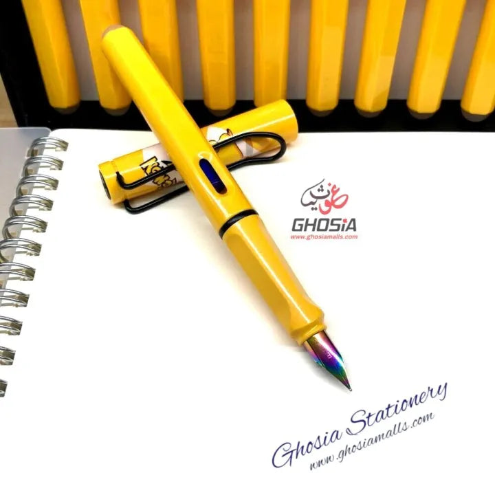 Pikachu Cartoon Fountain Pen Set (Cute Korean Stationery)
