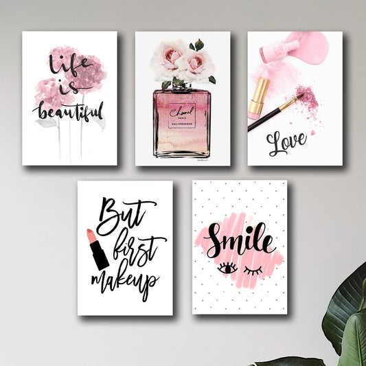 SET OF 5 PREMIUM WALL ART PHOTO TILES – MODERN HOME DECOR SETS