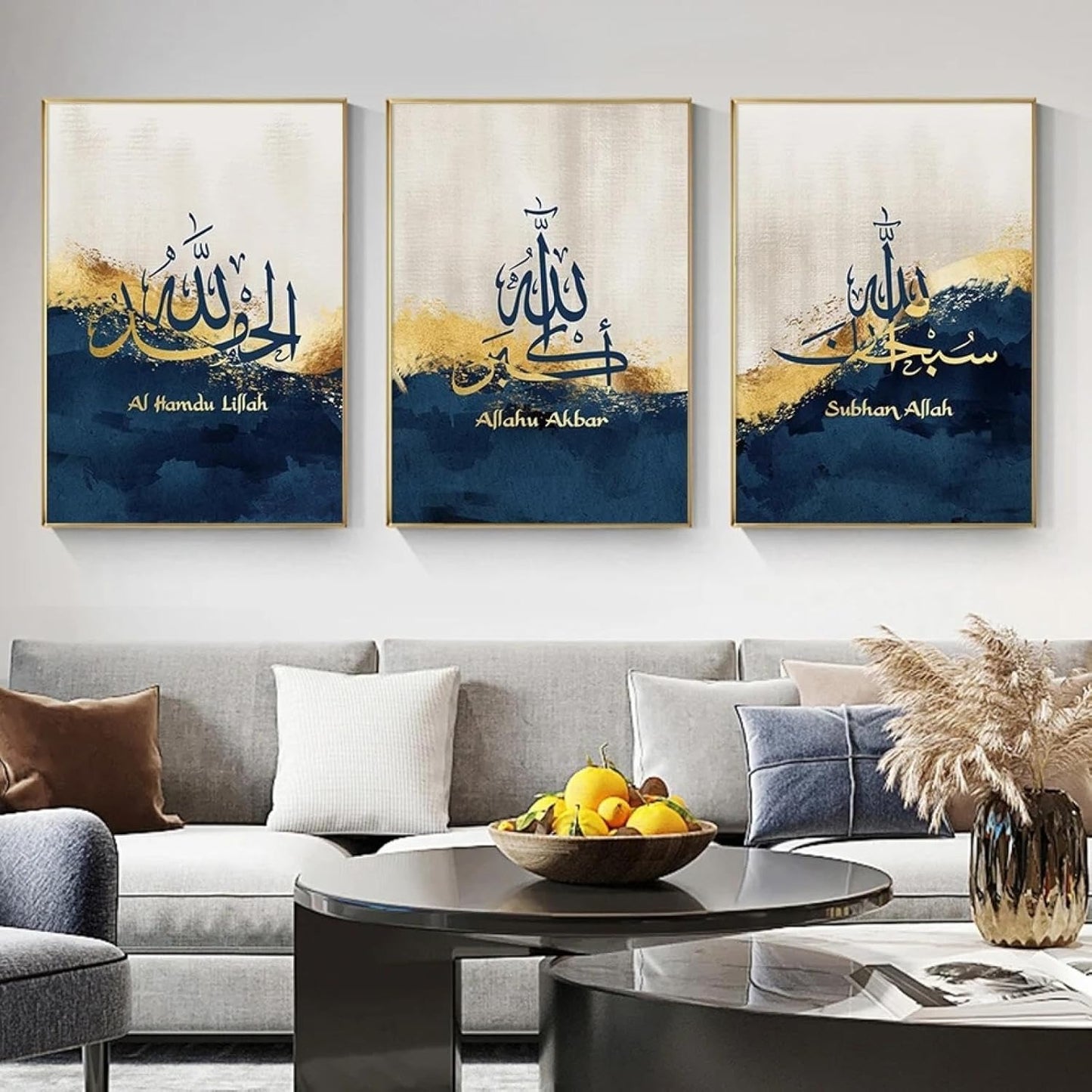 SET OF 3 PREMIUM WALL ART PHOTO TILES – MODERN HOME DECOR SETS