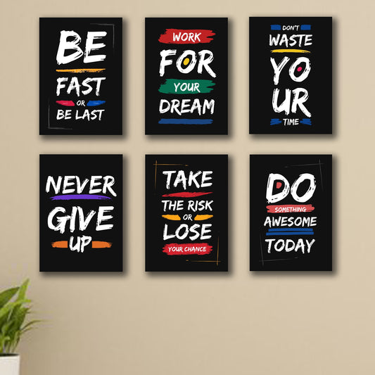 SET OF 6 PREMIUM WALL ART PHOTO TILES – MODERN HOME DECOR SETS