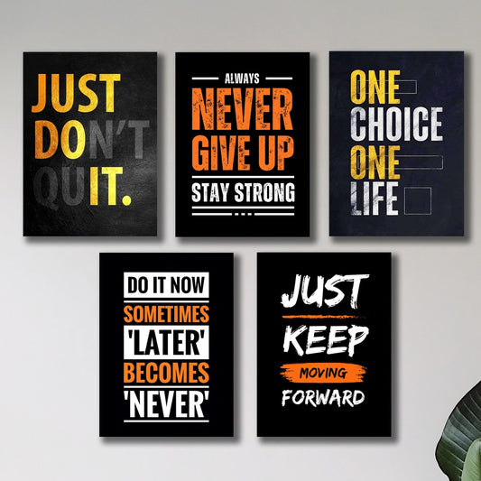 SET OF 5 PREMIUM WALL ART PHOTO TILES – MODERN HOME DECOR SETS