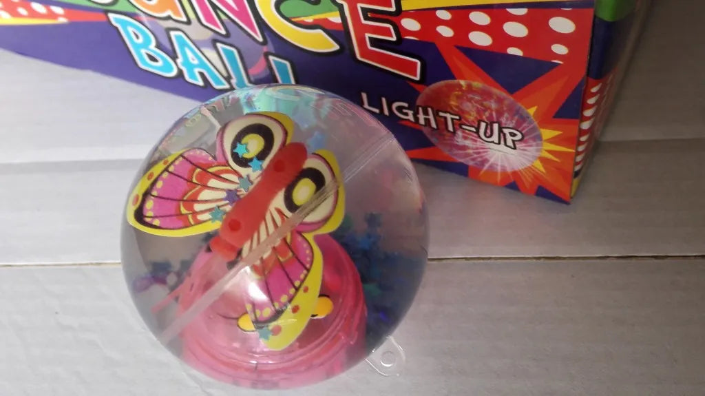 Glitter Luminous Crystal Bouncy Ball for Kids