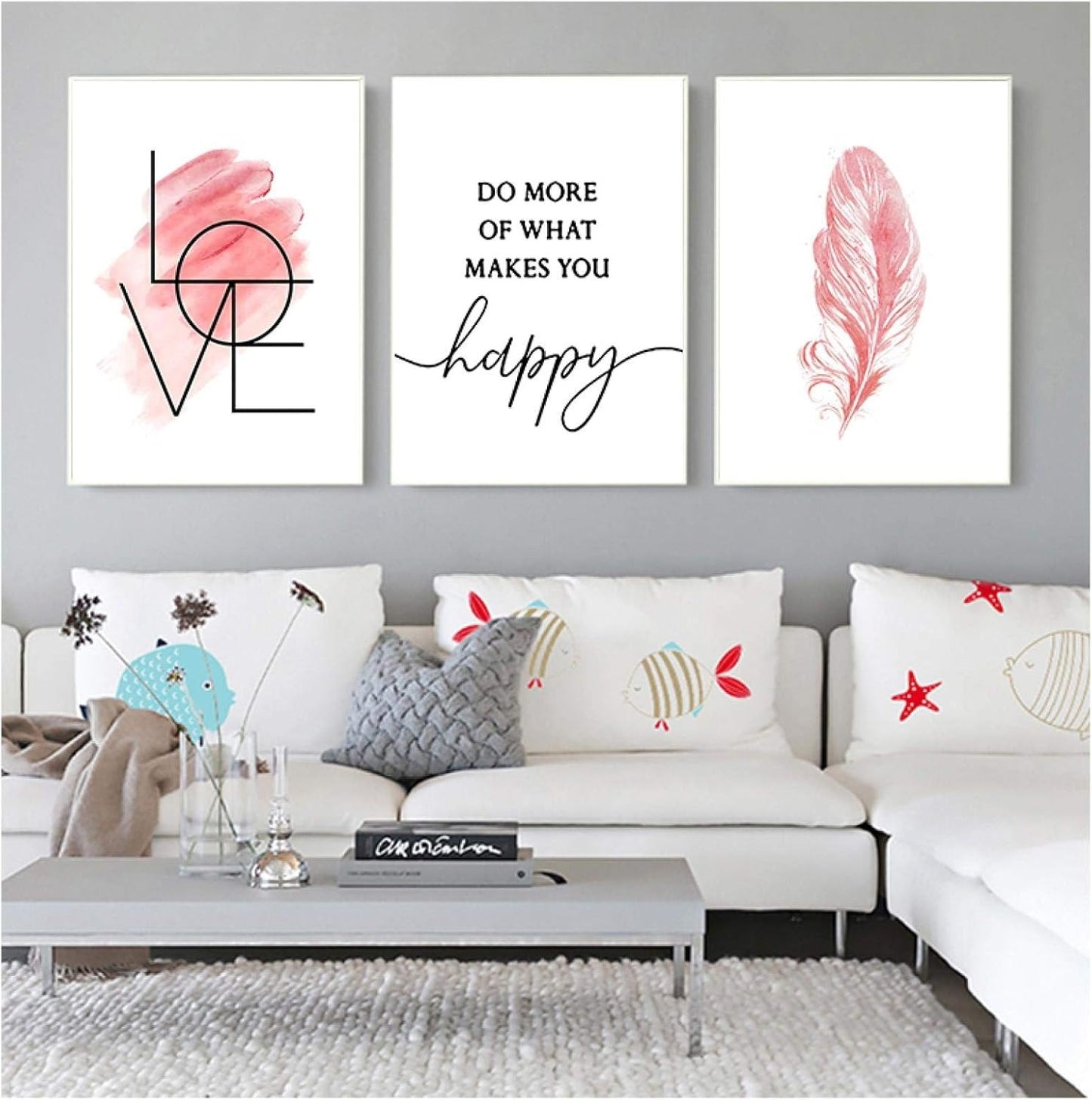 SET OF 3 PREMIUM WALL ART PHOTO TILES – MODERN HOME DECOR SETS