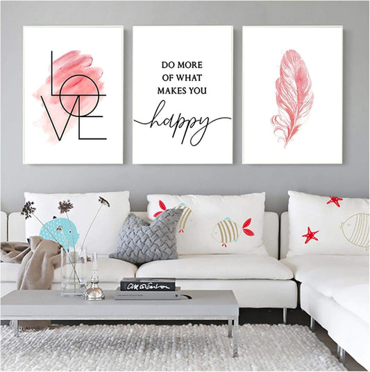 SET OF 3 PREMIUM WALL ART PHOTO TILES – MODERN HOME DECOR SETS