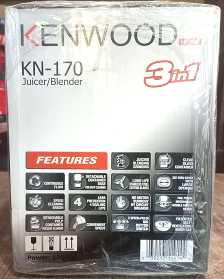 Kenwood 3 in 1 Juicer, Blender, Grinder