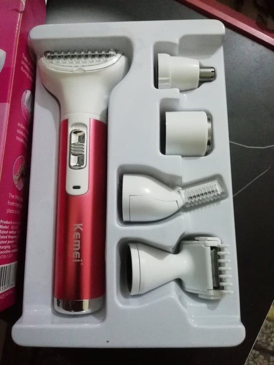 Kemei Rechargeable Women Shaver 5 in 1