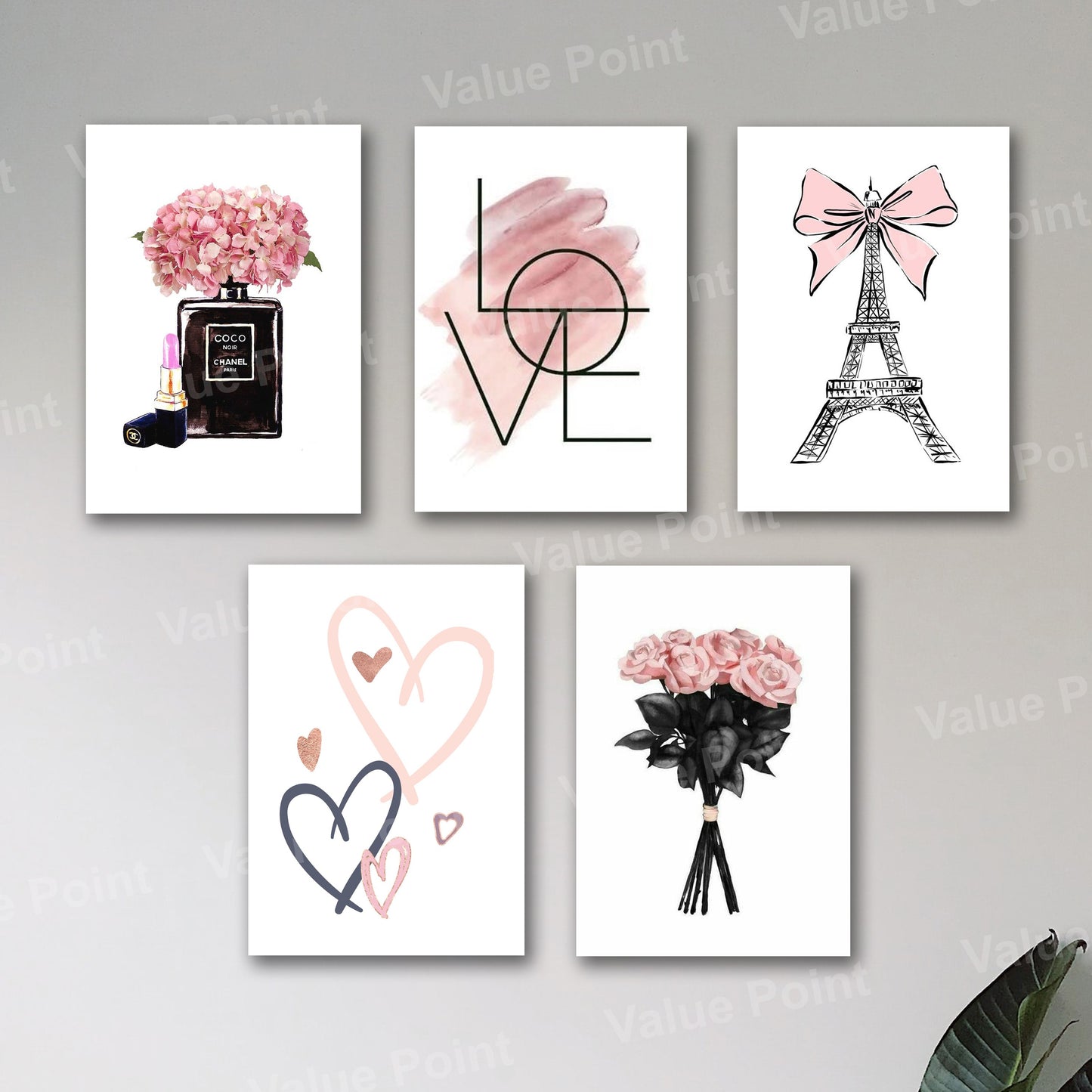 SET OF 5 PREMIUM WALL ART PHOTO TILES – MODERN HOME DECOR SETS
