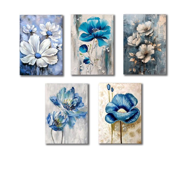 SET OF 5 PREMIUM WALL ART PHOTO TILES – MODERN HOME DECOR SETS