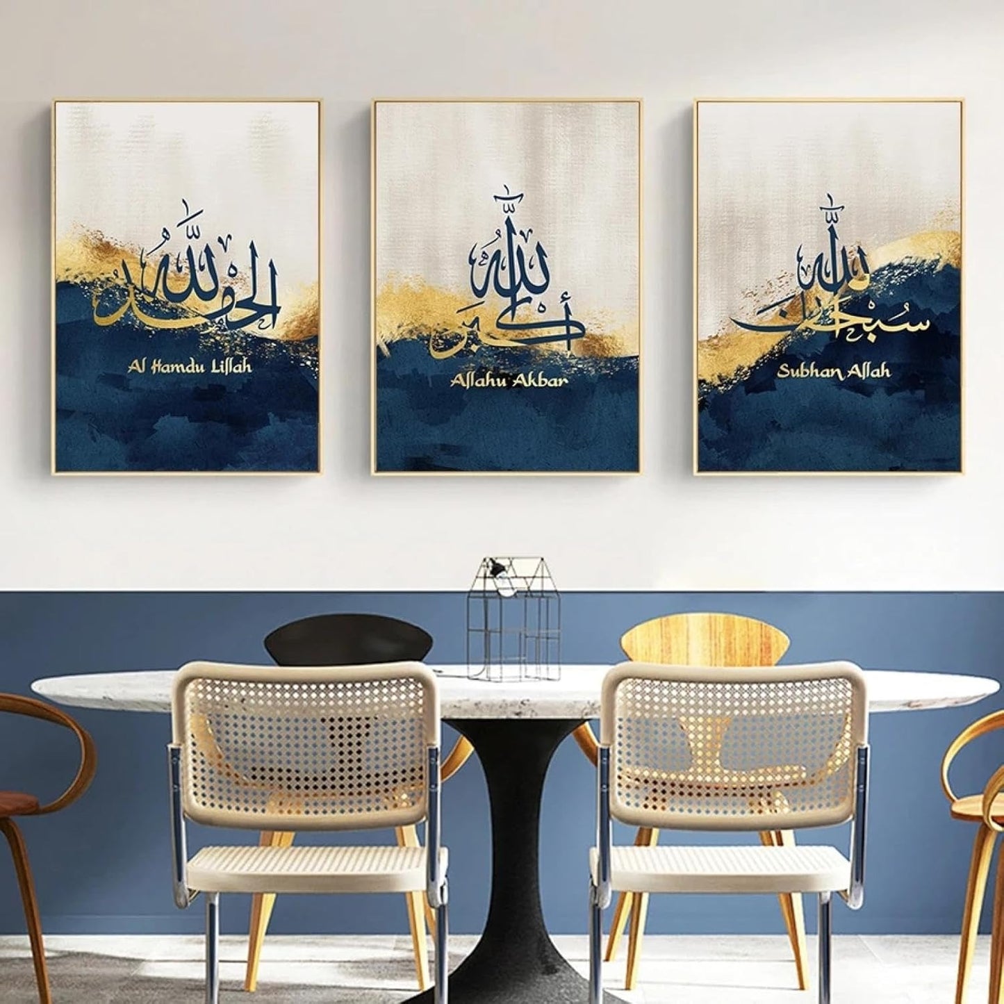 SET OF 3 PREMIUM WALL ART PHOTO TILES – MODERN HOME DECOR SETS