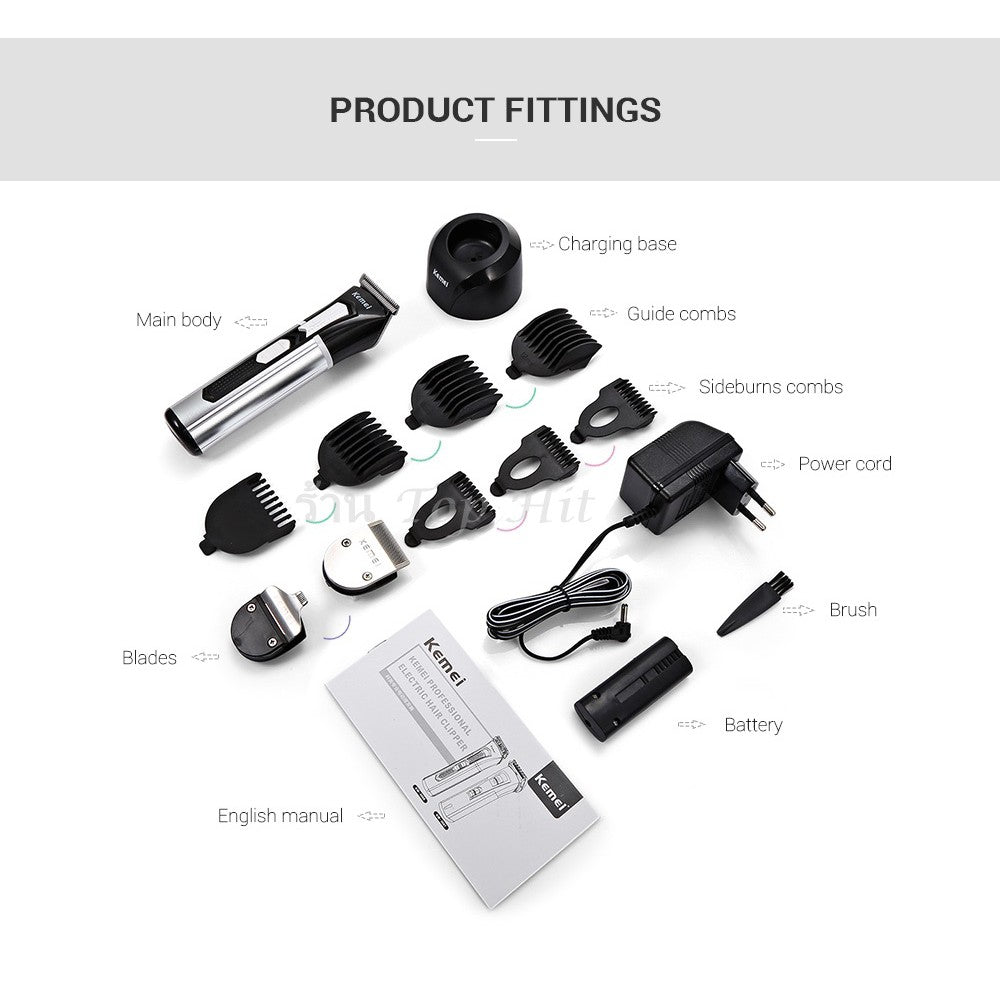 Kemei Rechargeable Hair Trimmer-Hair Clipper