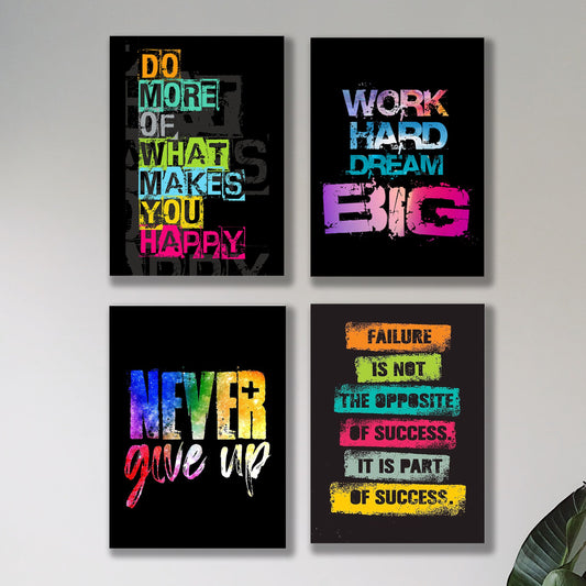 SET OF 4 PREMIUM WALL ART PHOTO TILES – MODERN HOME DECOR SETS