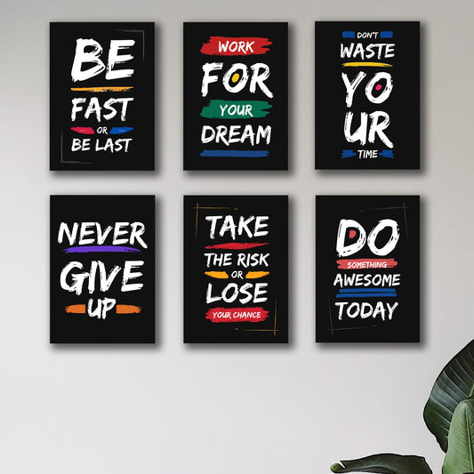 SET OF 6 PREMIUM WALL ART PHOTO TILES – MODERN HOME DECOR SETS