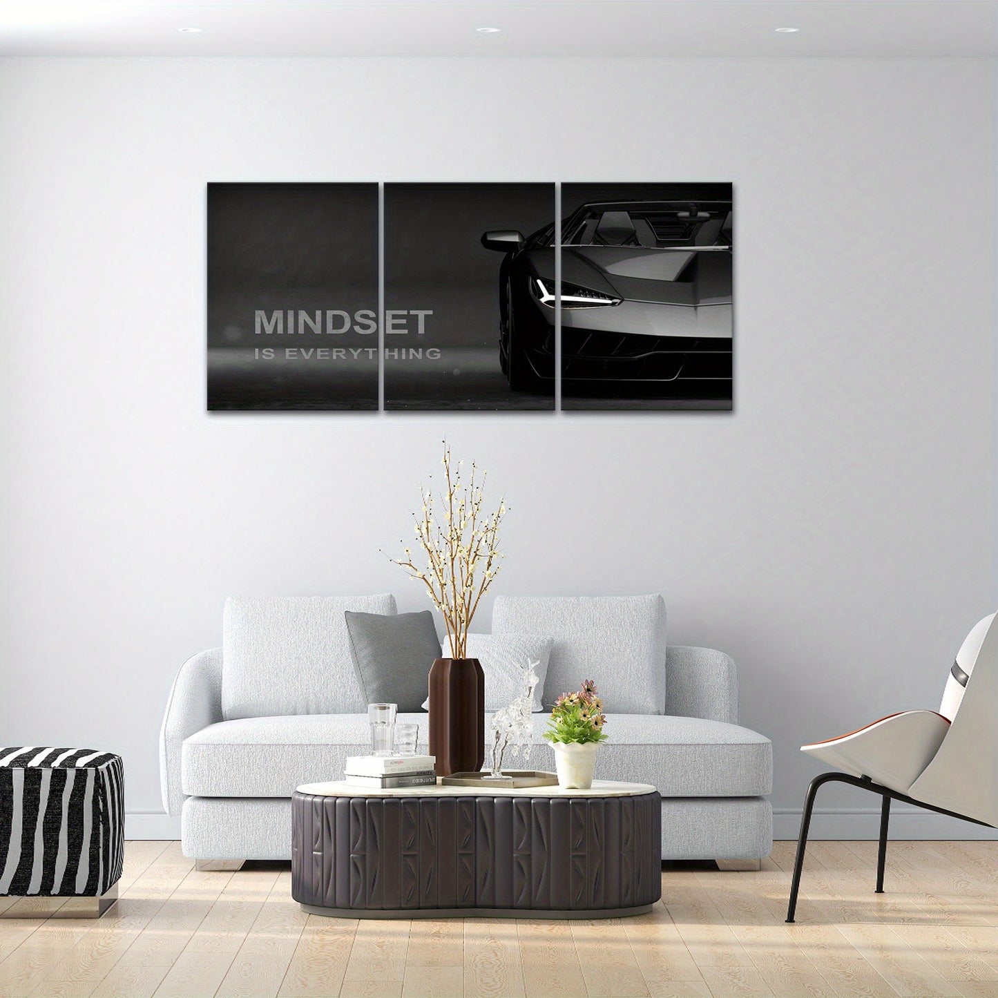 SET OF 3 PREMIUM WALL ART PHOTO TILES – MODERN HOME DECOR SETS