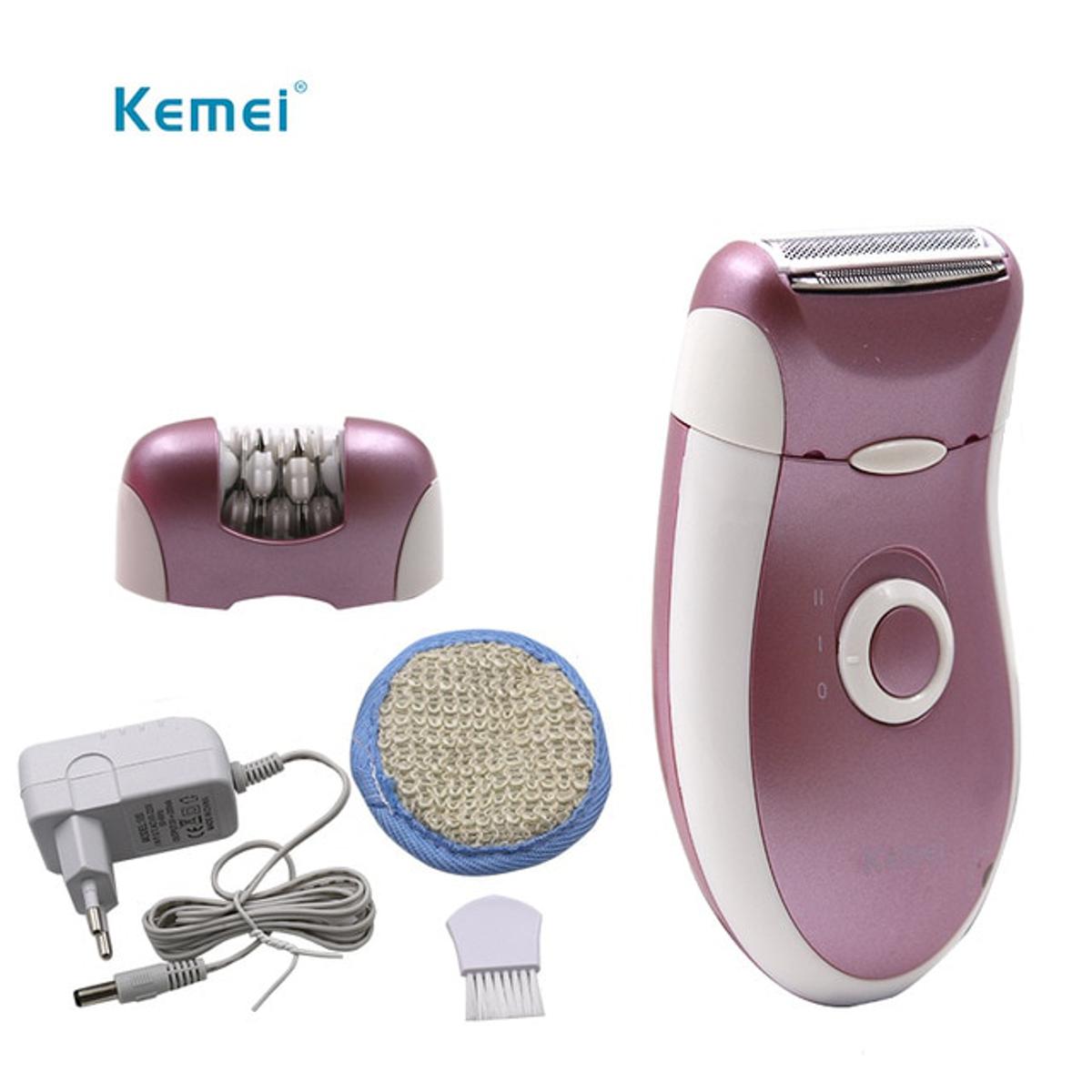 Kemei 2 in 1 Rechargeable Female Epilator Machine