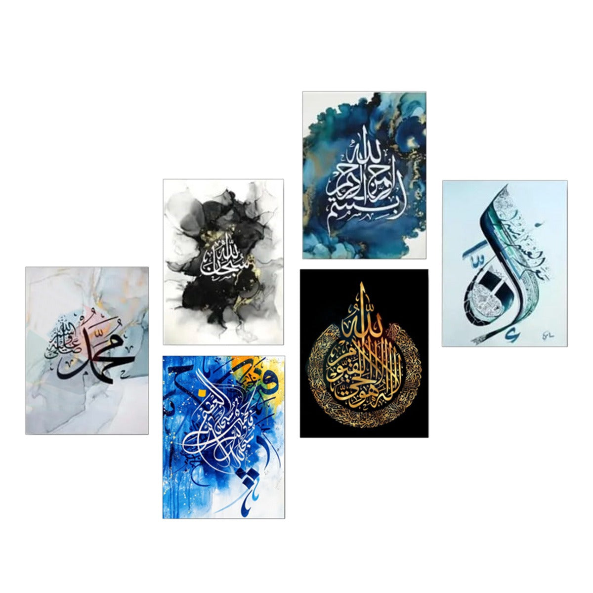 SET OF 9 PREMIUM WALL ART PHOTO TILES – MODERN HOME DECOR SETS (8x11 Inches Each Frame)