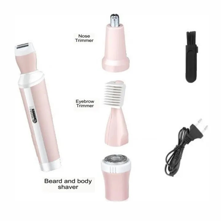 Kemei 4 in 1  Shaver Body Nose Eyebrow and Skin Trimmer