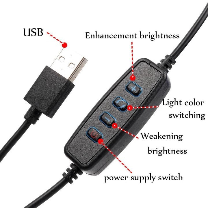 Tripod Stand With For Mobile 7 Feet (26cm Ring Light )