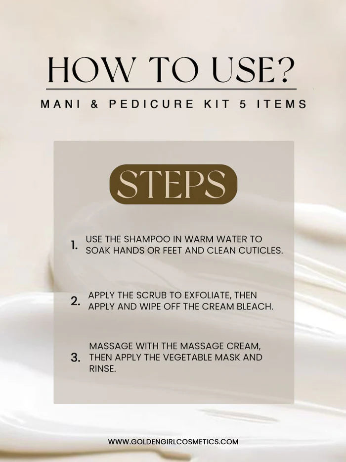 Soft Touch Mani and Pedicure Trail Kit 5 Items