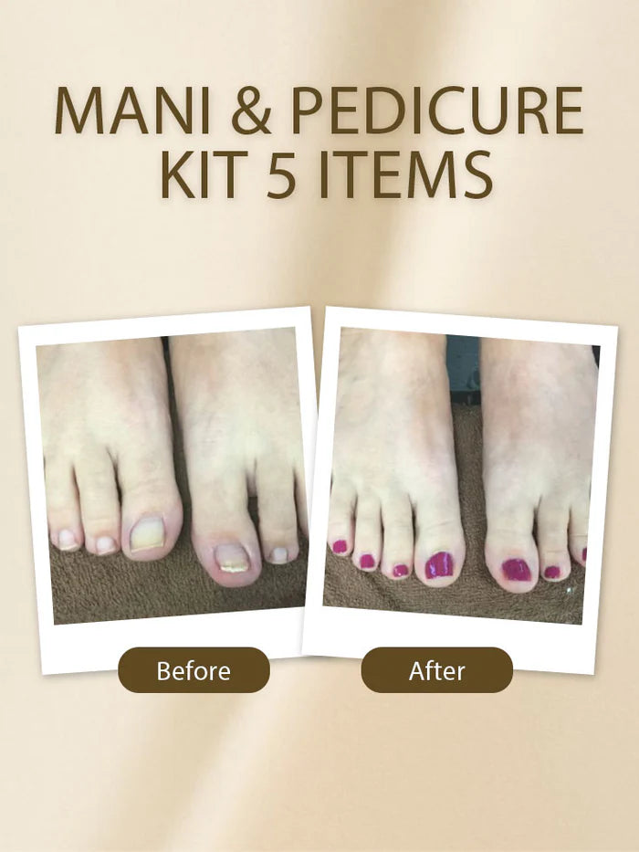 Soft Touch Mani and Pedicure Trail Kit 5 Items