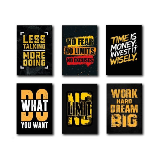 SET OF 6 PREMIUM WALL ART PHOTO TILES – MODERN HOME DECOR SETS