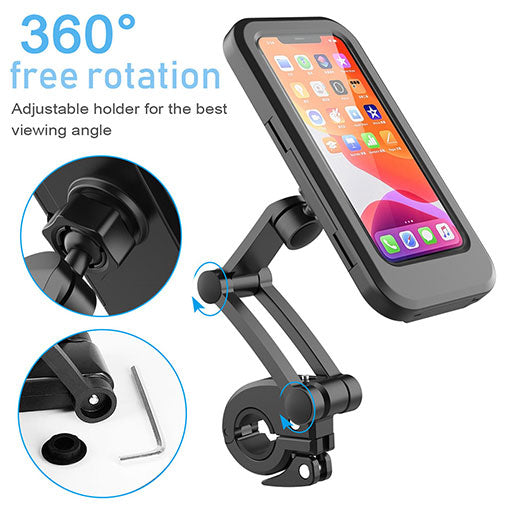 Waterproof Mobile Holder 360 Degree Rotation)