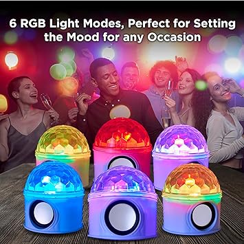 Disco Room Light With Bluetooth Speaker