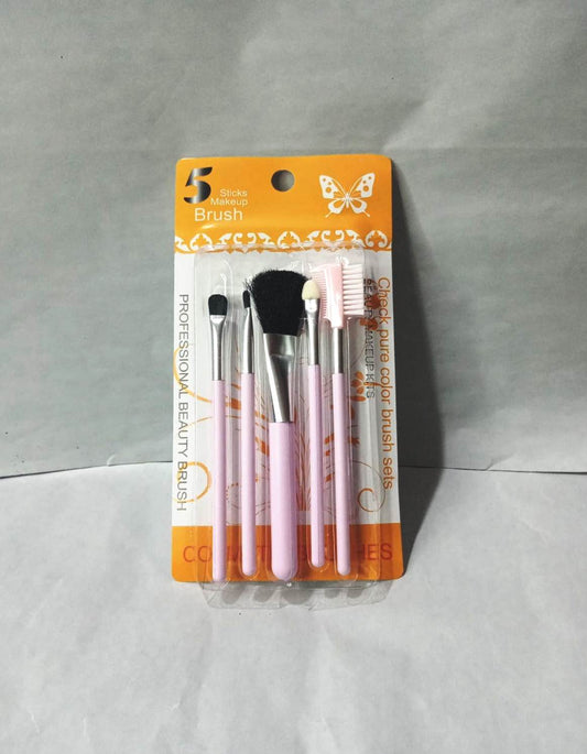 5 Sticks Makeup Brush Set for All Skin Types
