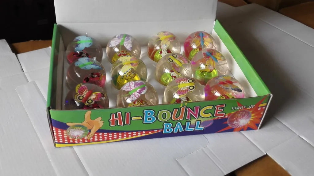 Glitter Luminous Crystal Bouncy Ball for Kids