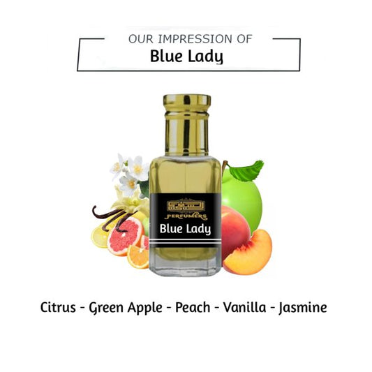 Blue Lady Inspired Attar – Elegant Floral Fruity Concentrated Perfume for Women 12ml