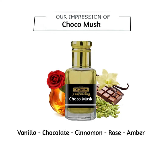 Choco Musk – Sweet & Warm Concentrated Perfume Attar | Delicious Vanilla Chocolate Fragrance 12ml