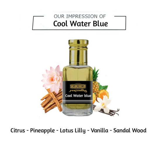 Cool Water Blue – Refreshing Concentrated Perfume Attar for Men