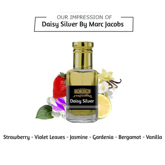Daisy Silver Attar – Long Lasting Marc Jacobs Inspired Perfume Oil for Women in Pakistan