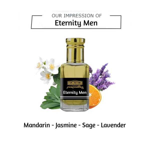 Eternity Men – Long Lasting Concentrated Perfume Attar – Fresh & Masculine Fragrance – Premium quality attar Oil 12ml