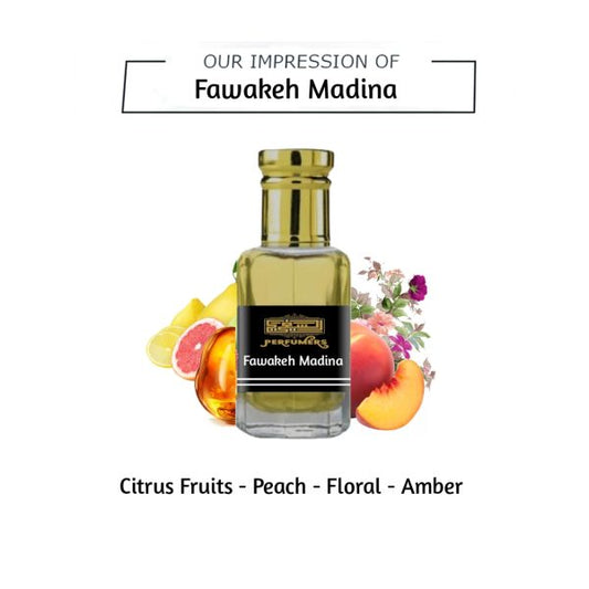 Fawakeh Madina Attar – Exotic Fruity Concentrated Perfume from Madina 12ml