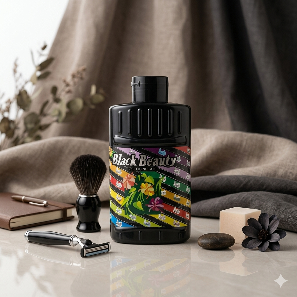 Black Beauty Cologne Talc Powder 150g - Best Selling Product for Freshness and Fragrance,