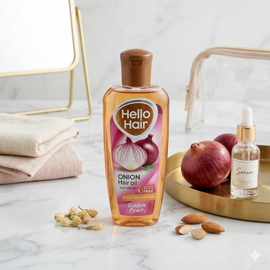 Golden Pearl Hello Hair Onion Hair Oil