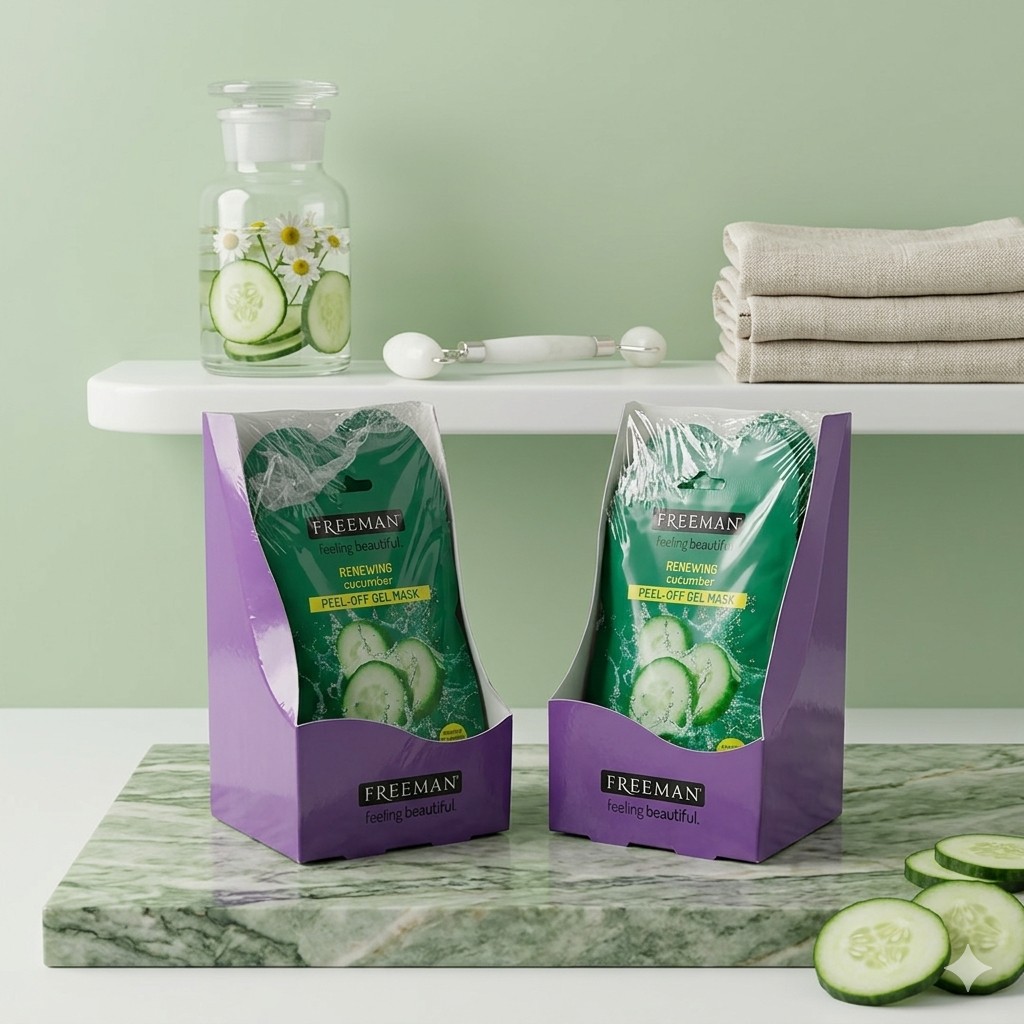 🥒✨ Freeman Renewing Cucumber Peel-Off Gel Face Mask (15ml)  ✨🥒